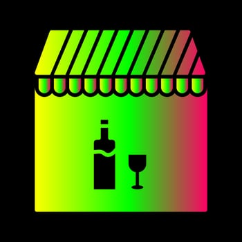 Unique Cafe and Bar Vector Icon