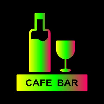 Unique Drinks Cafe Vector Icon