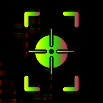 Unique Focus Vertical Vector Icon