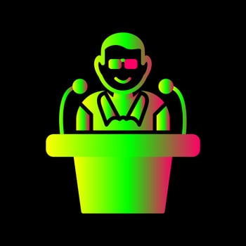 Unique Lecture Vector Icon