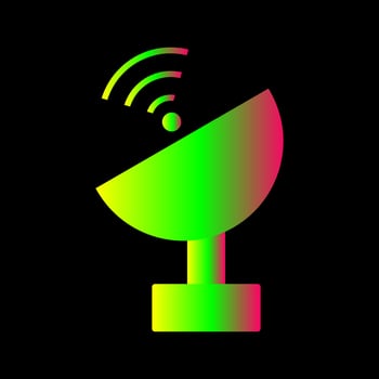 Unique Satellite Vector Icon