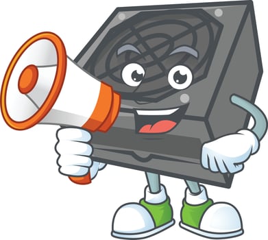 Power supply unit black color vector