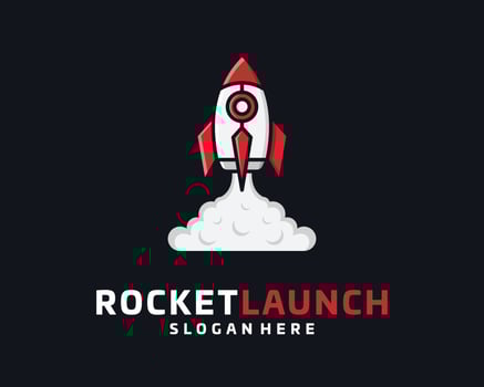 Rocket Ship Shuttle Spaceship Launch Takeoff Blast Off Startup Future Modern Vector Logo Design