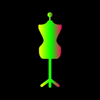 Dress Holder Vector Icon
