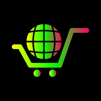 Global Shopping Vector Icon