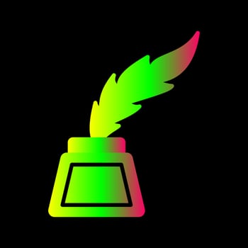 Inkwell Vector Icon