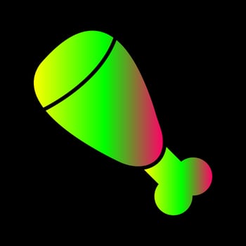 Cooked Ham Vector Icon