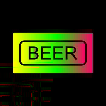 Beer Sign Vector Icon