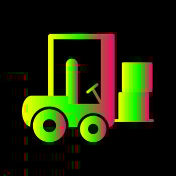 Forklifter Vector Icon