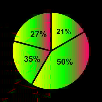 Pie Chart Vector Icon