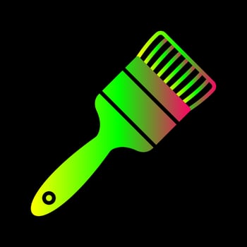Paint Brush Vector Icon