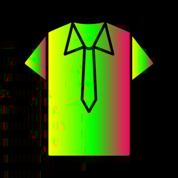 Shirt and Tie Vector Icon