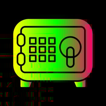 Safe Box Vector Icon