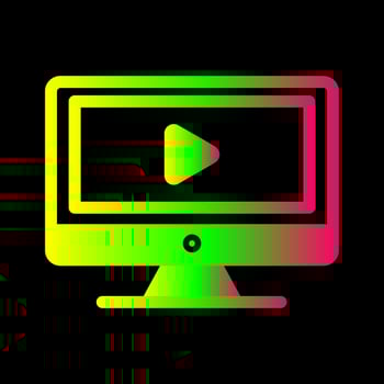Video Lesson Vector Icon