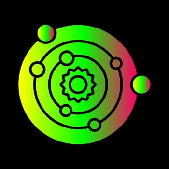 Solar System Vector Icon