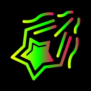 Shooting Star Vector Icon