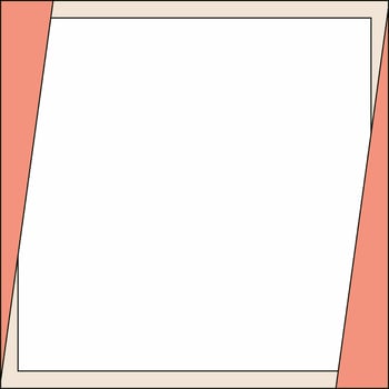 Pink, beige and white background color with stripe line shape. Suitable for social media post and web internet ads. Template layout. Frame, boarder for text, picture, advertisement. Empty space. vector