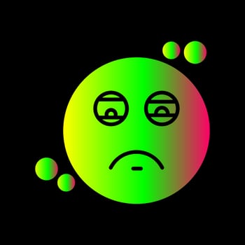 Tired Vector Icon