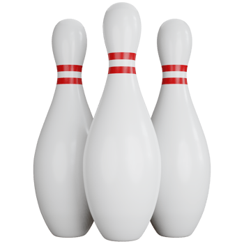 3D Icon Illustration Three Pin Bowling png