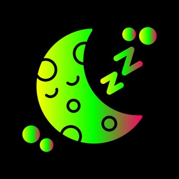 Sleeping Vector Icon