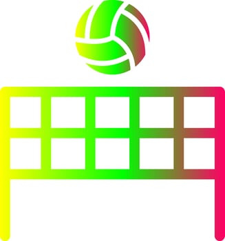Beach Volleyball Vector Icon