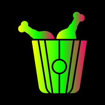 Fried Chicken Vector Icon