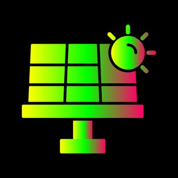 Solar Energy Vector Icon