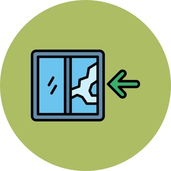 Door Broken Vector Icon