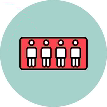 Stand in line Vector Icon