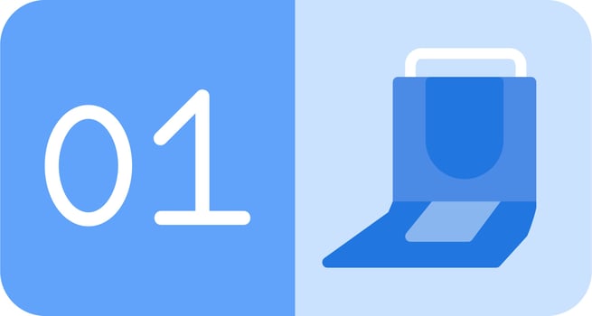 Seat Number One Vector Icon
