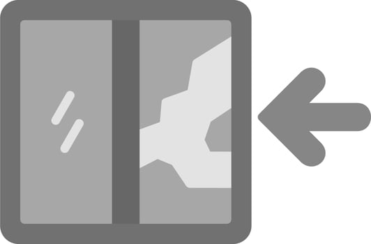 Door Broken Vector Icon