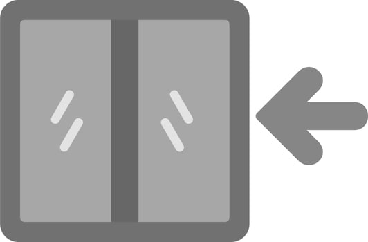 Emergency Exit Door Vector Icon