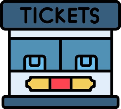 Ticket Booth Vector Icon