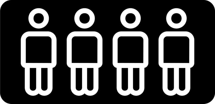 Stand in line Vector Icon