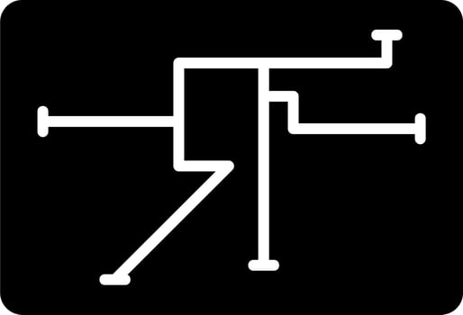 Route Map Vector Icon