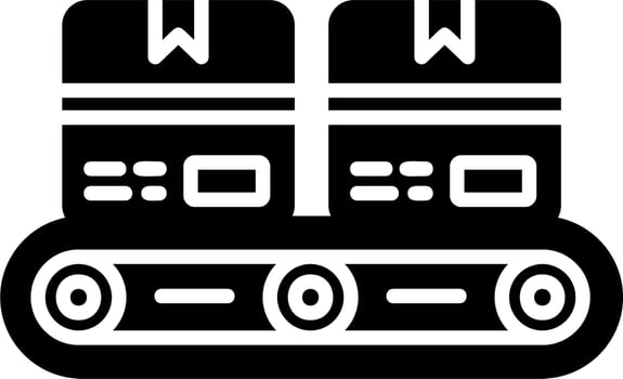 Conveyor Belt Vector Icon