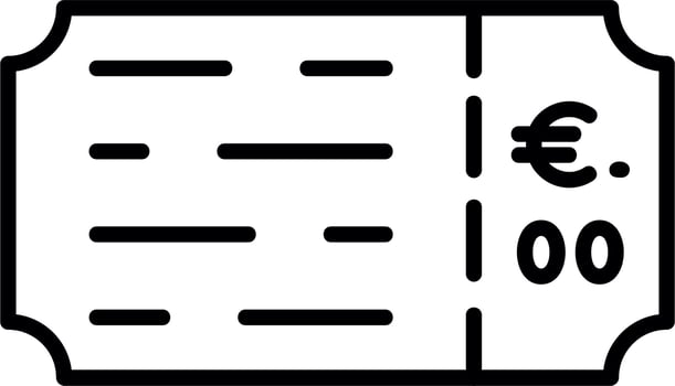 Ticket Vector Icon