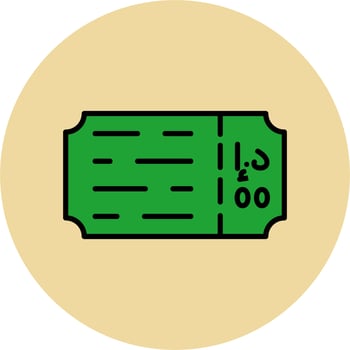 Ticket Vector Icon