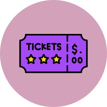 Concert Ticket Vector Icon
