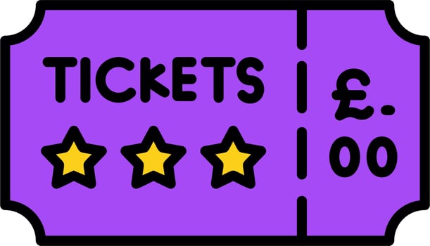 Concert Ticket Vector Icon