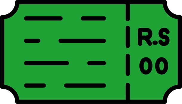 Ticket Vector Icon