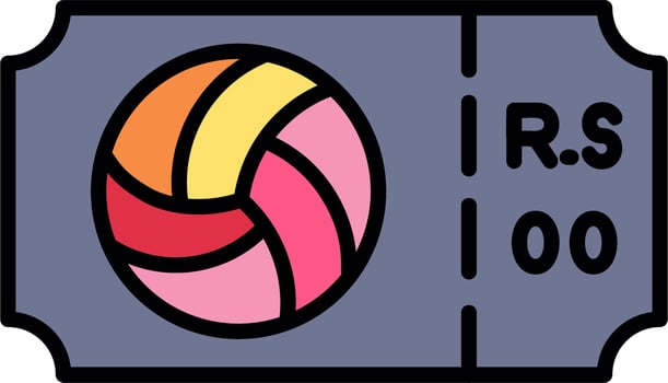 Volley Ball Vector Icon