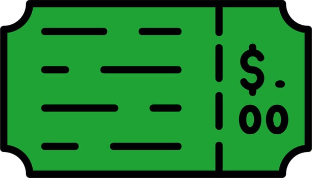 Ticket Vector Icon