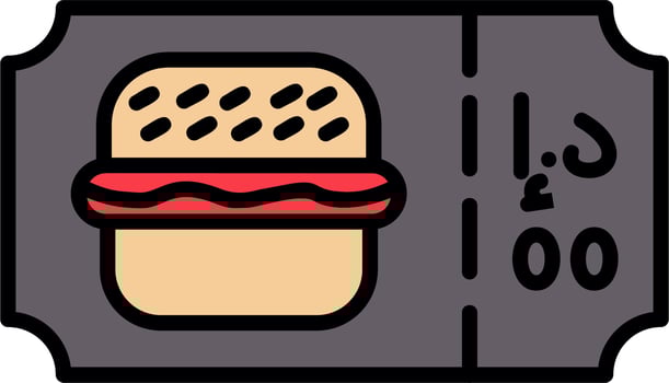 Barger Ticket Vector Icon