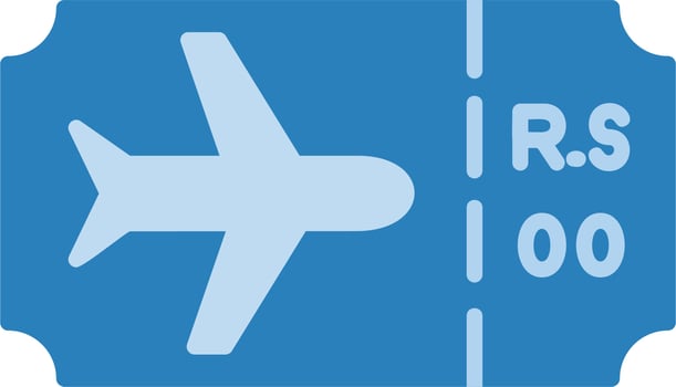 Plane Ticket Vector Icon