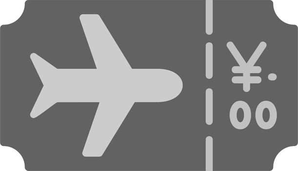 Plane Ticket Vector Icon