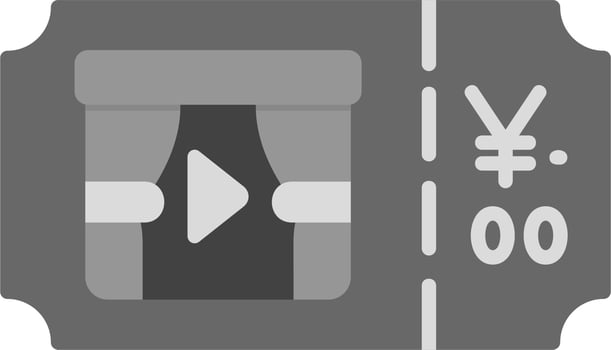 Theater Ticket Vector Icon