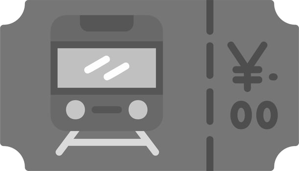 Metro Ticket Vector Icon
