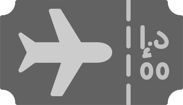 Plane Ticket Vector Icon