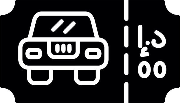 Parking Ticket Vector Icon